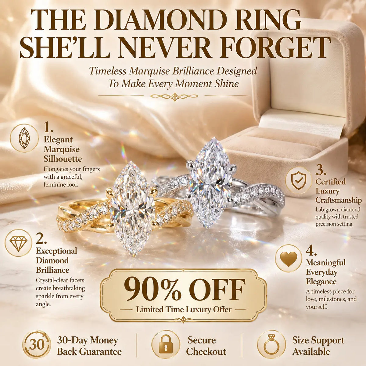 Experience breathtaking brilliance, a flattering silhouette, and timeless luxury — crafted for love, milestones, and everyday elegance.-Last Day Sale-90% OFF🔥