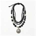Midnight Sun Bohemian Layered Cord Necklace