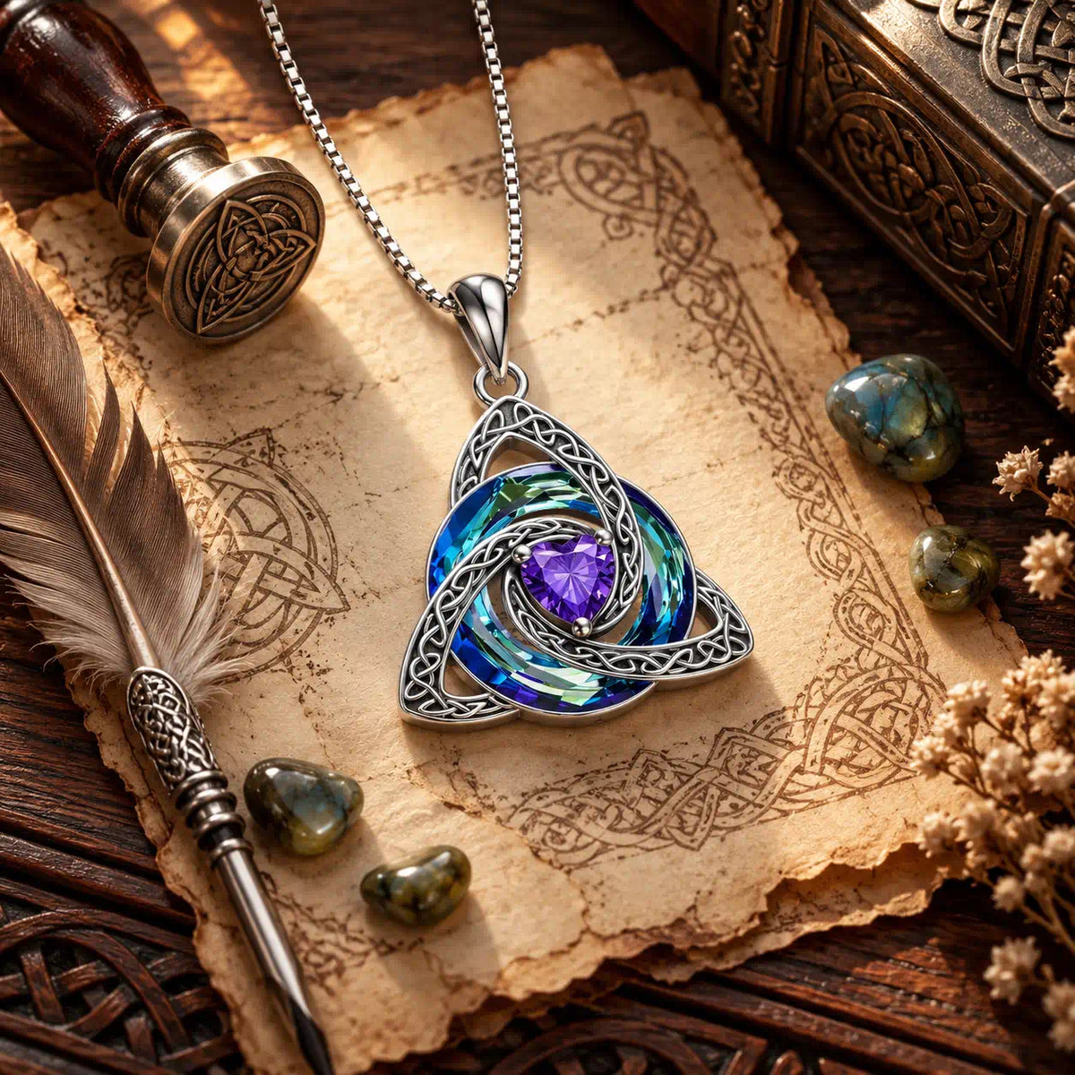 A Meaningful Birthstone Necklace Designed To Protect Your Energy, Celebrate Your Story, And Keep What Matters Close -Last Day Sale-90% OFF🔥