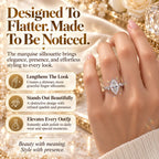 A Timeless Marquise Diamond Ring Designed To Make Every Woman Feel Elegant, Loved & Unforgettable-Last Day Sale-90% OFF🔥