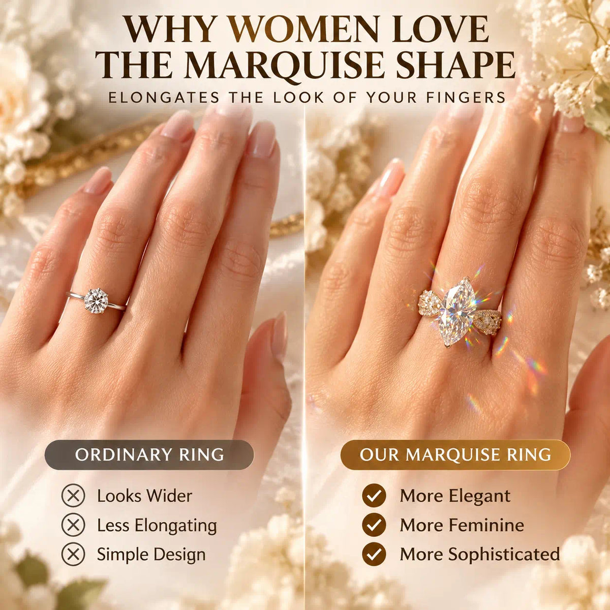 A Diamond Ring Designed To Celebrate Your Love, Your Story, And You-Last Day Sale-90% OFF🔥