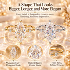 The Marquise Diamond Ring That Makes Your Hands Look Instantly More Elegant-Last Day Sale-90% OFF🔥