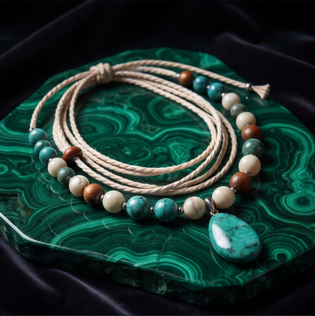 Ocean Breeze Turquoise Bohemian Layered Pendant Necklace