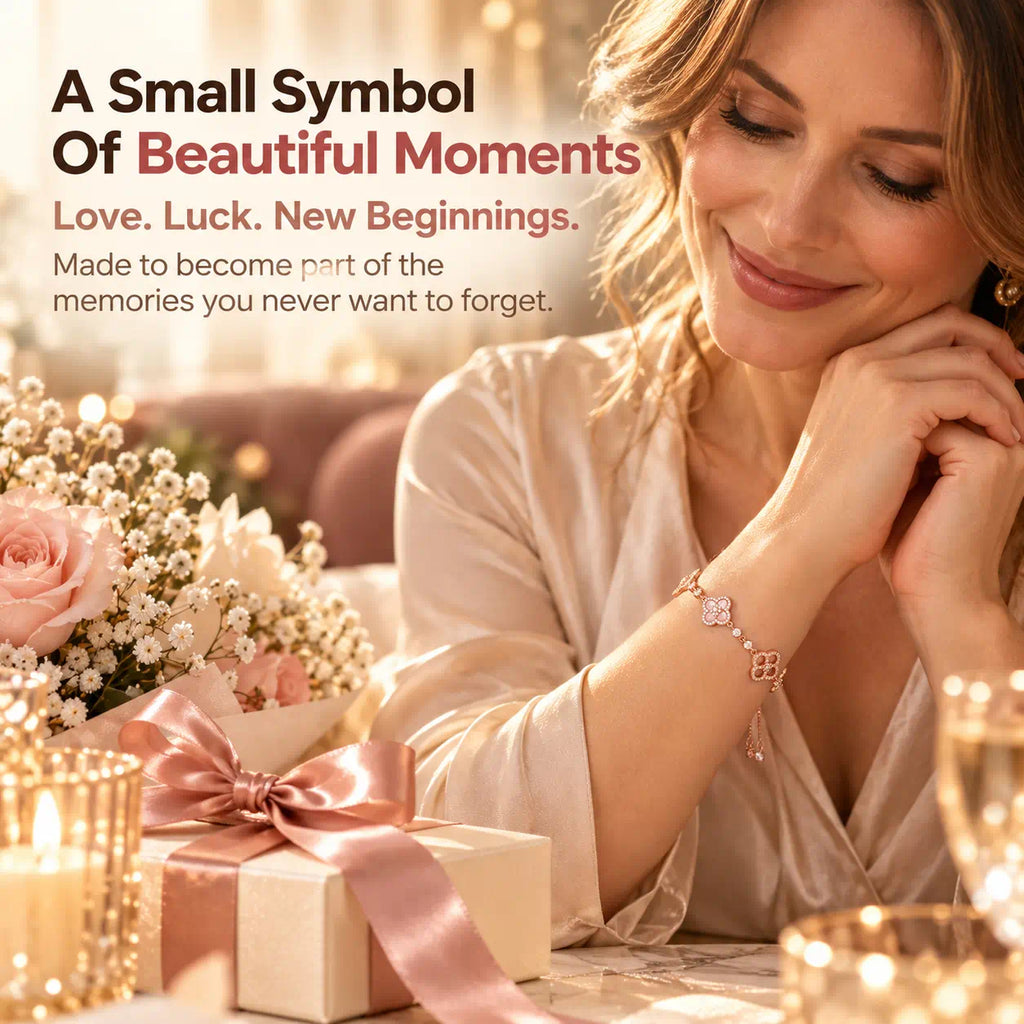 A Little Symbol Of Luck, Love & Beauty — A Timeless Clover Diamond Bracelet Made To Shine With You Every Day -Last Day Sale-90% OFF🔥
