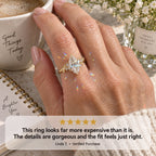A Stunning Marquise Lab Diamond Ring Designed To Make Your Hands Look More Elegant — With Romantic Floral Details And Luxury Sparkle You'll Love Every Day-Last Day Sale-90% OFF🔥