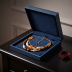 Amber Sunset Pearl Layered Bohemian Necklace