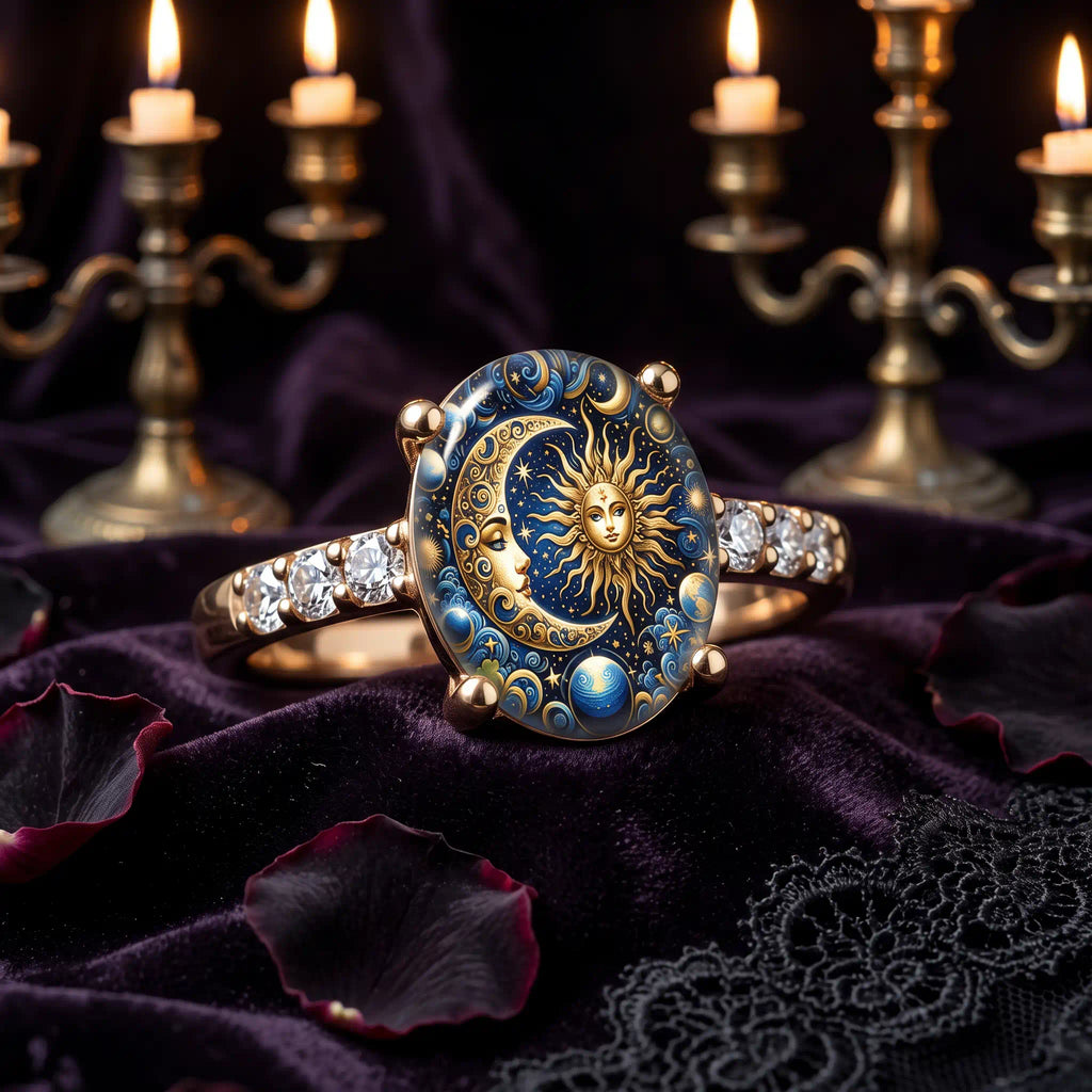 NOT JUST A RING — A TIMELESS HEIRLOOM OF SUN, MOON & MYSTERY-Last Day Sale-90% OFF🔥