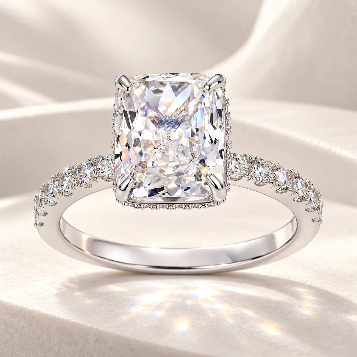 A Radiant-Cut Lab-Grown Diamond Ring That Makes Every Day Feel a Little More Special-Last Day Sale-90% OFF🔥