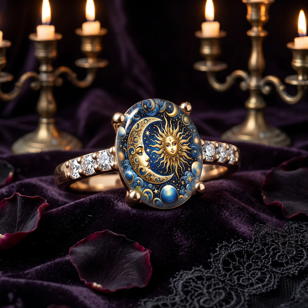 NOT JUST A RING — A TIMELESS HEIRLOOM OF SUN, MOON & MYSTERY-Last Day Sale-90% OFF🔥